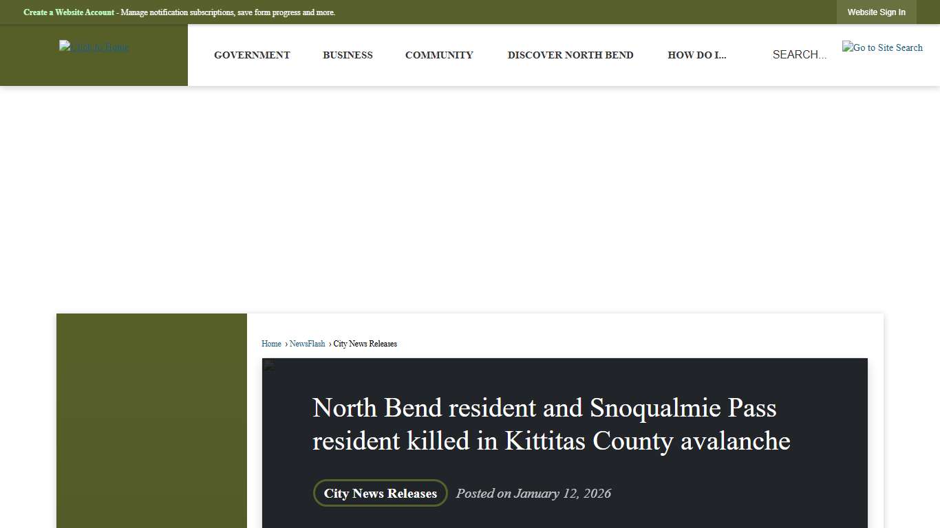 North Bend resident and Snoqualmie Pass resident killed in Kittitas County avalanche • North Bend